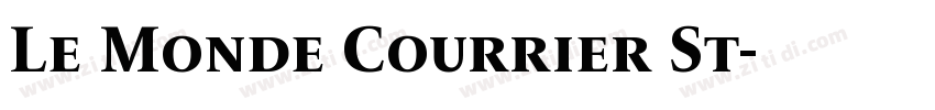 Le Monde Courrier St字体转换